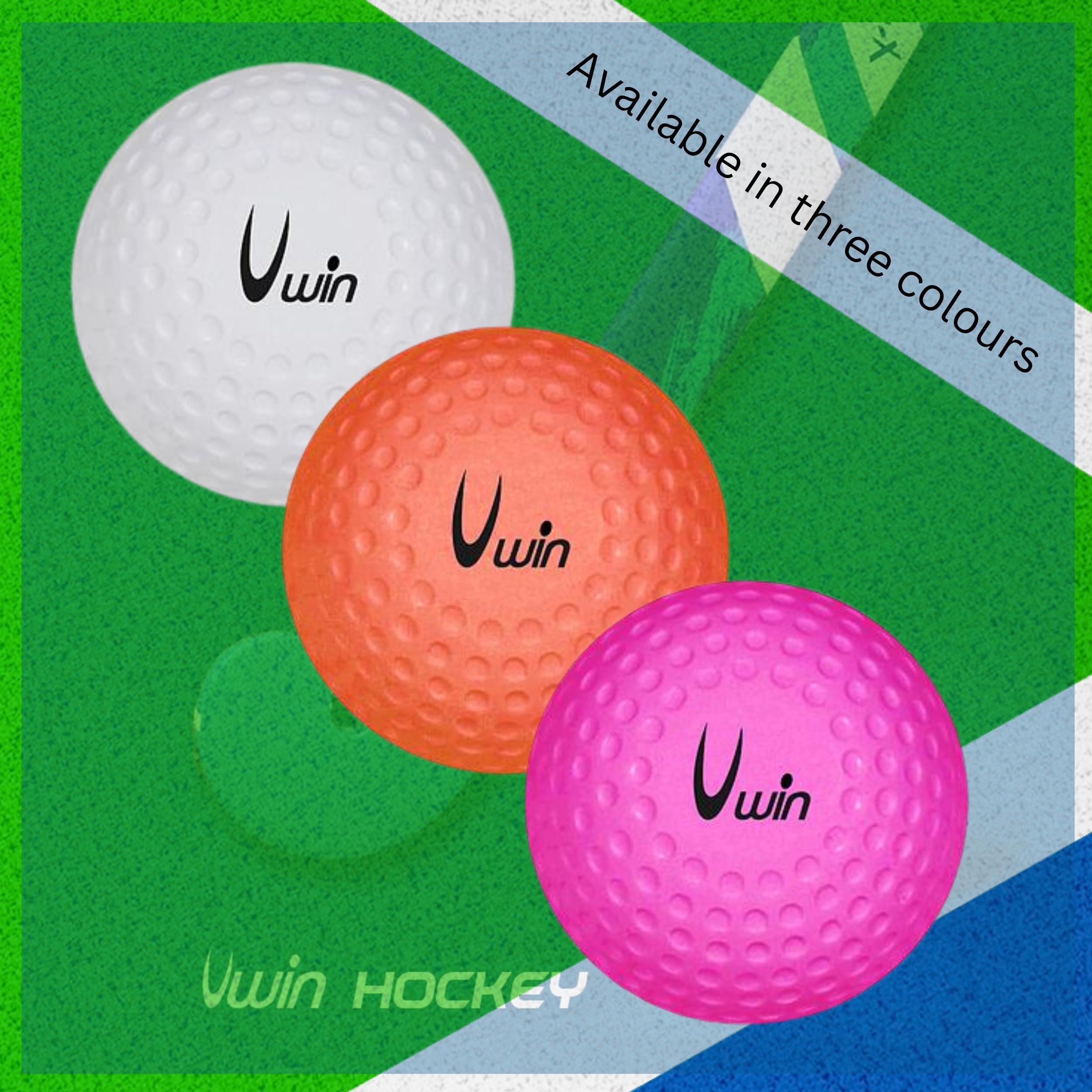 Uwin Ballon de Hockey Dimple23 cm PVC Rose