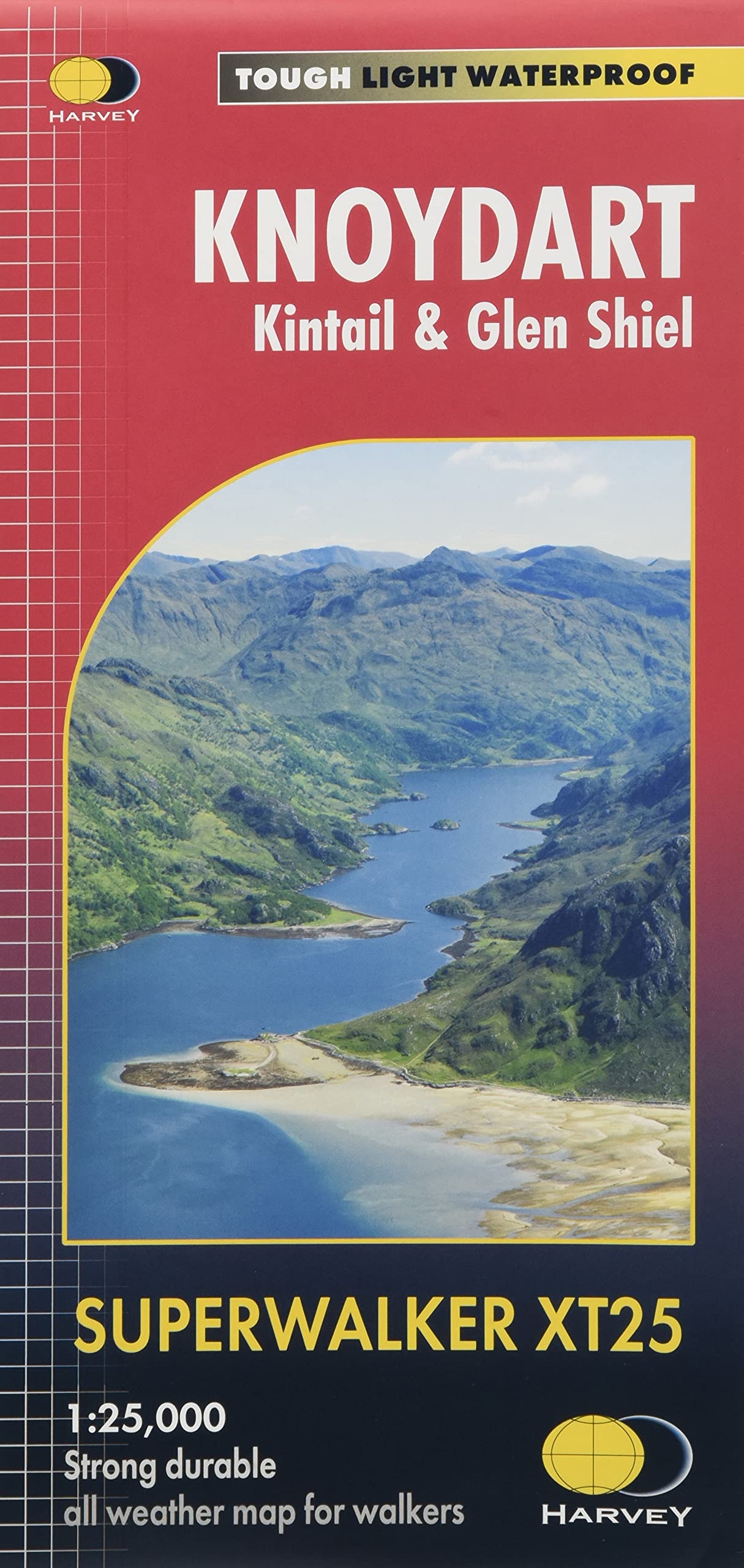 Knoydart and Kintail and Glen Shiel Harvey Superwalker Map