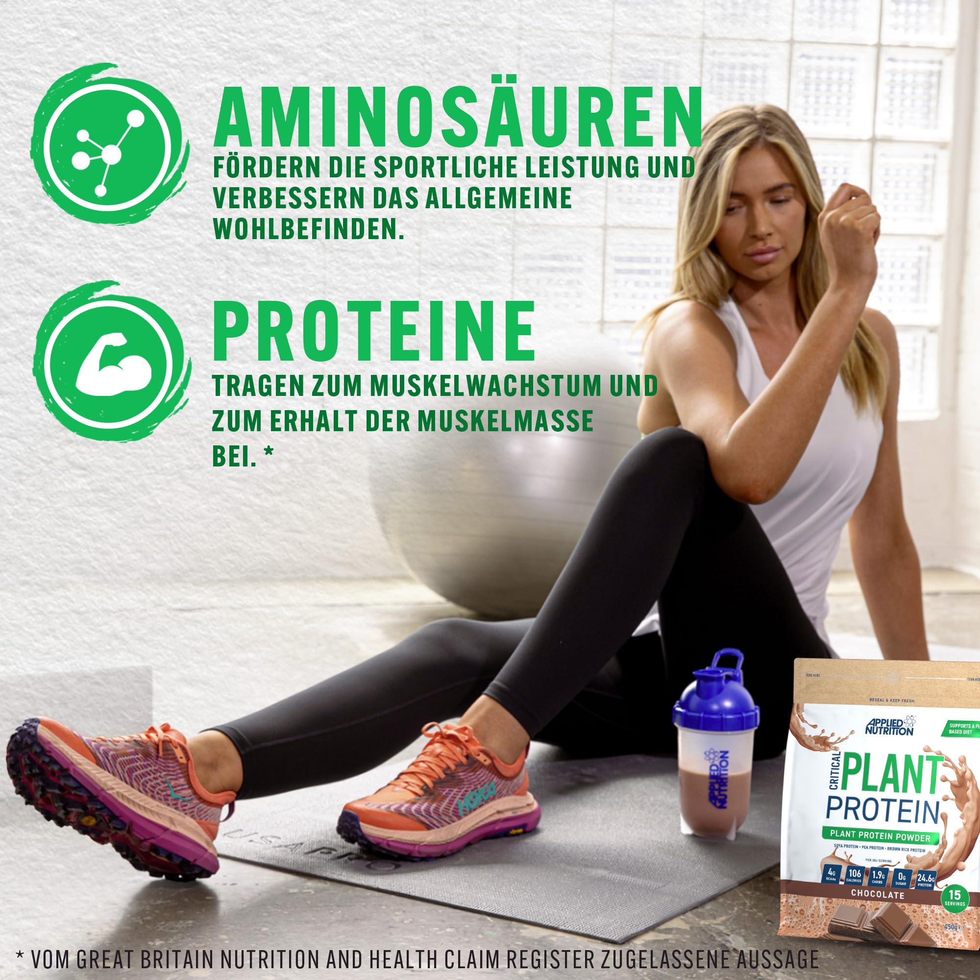 Applied Nutrition Critical Plant - Veganes Proteinpulver mit Soja, Erbsen und Reisproteinen & Essenziellen Aminosäuren (1.8kg) Chocolate Protein Shake