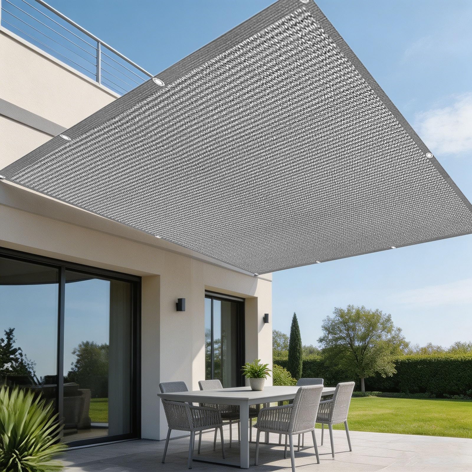 Filet d'ombrage résistant aux UV et à la chaleur pour terrasse et serre