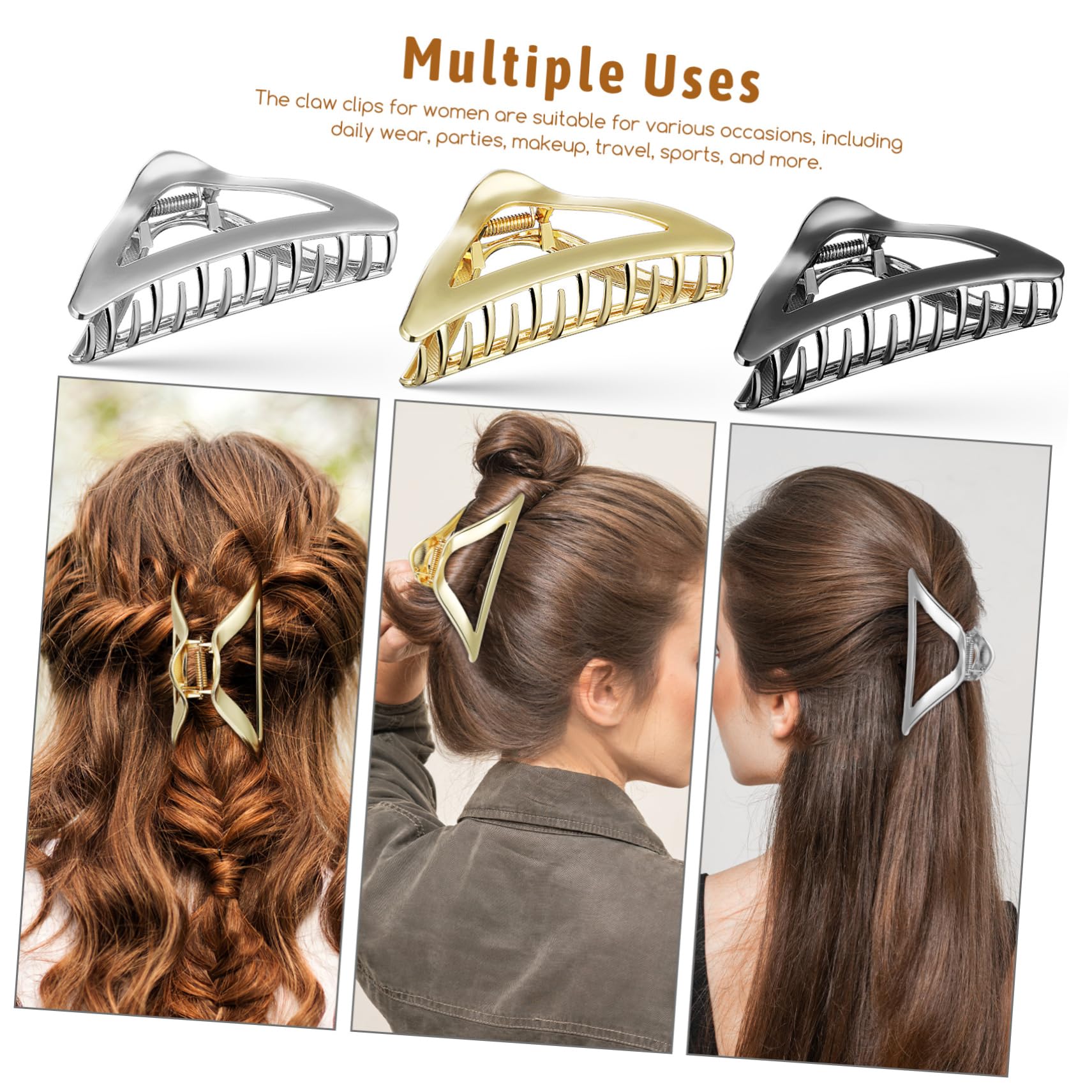 Healeved 9pezzi Fermagli Per Clip Artiglio Resistente Per Spessi Stile Elegante e Versatile Per Donne e Ragazze