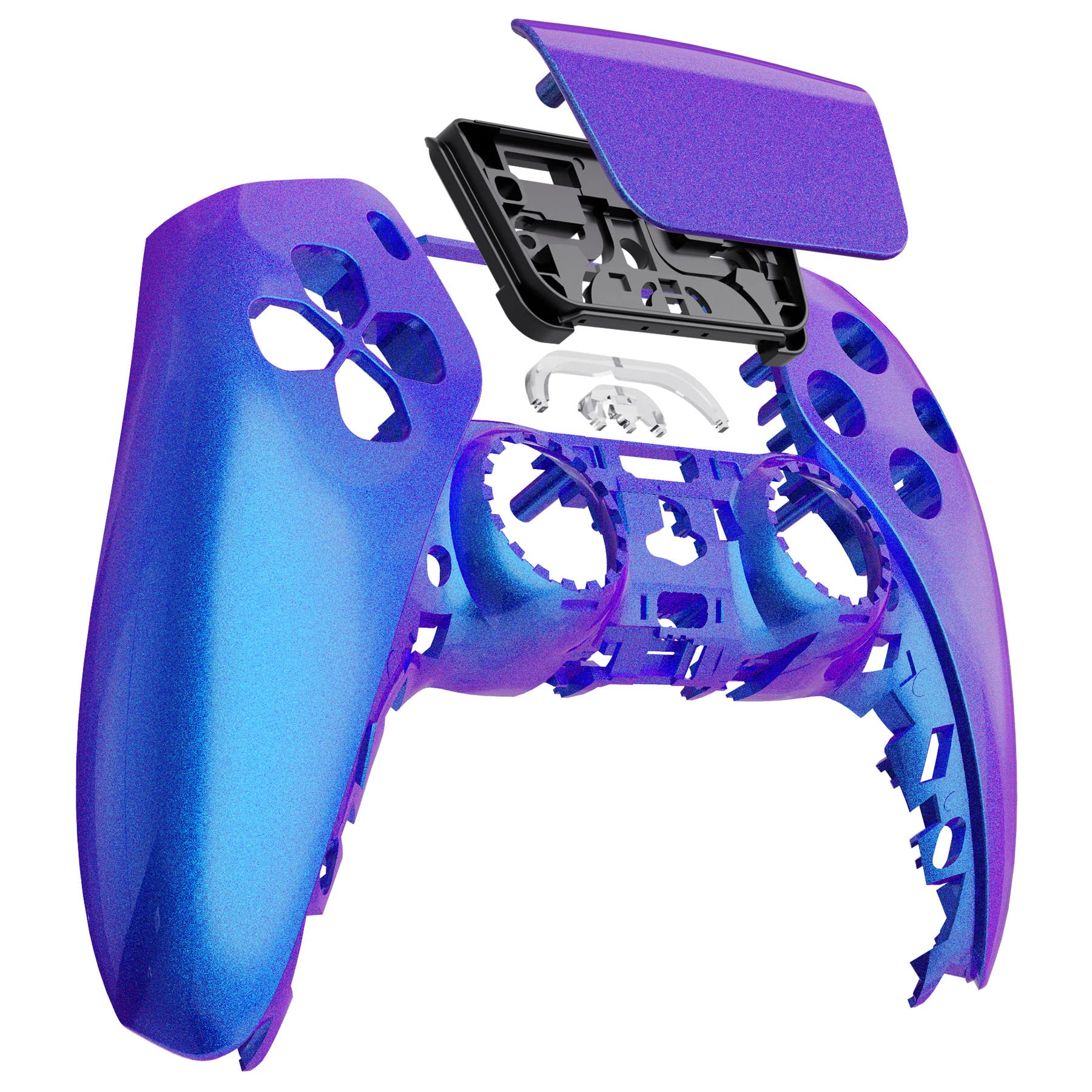 PS5コントローラー フロントシェル 自家塗装品  確認用 Amazon.co.jp: eXtremeRate カメレオン パープル ブルー タッチパッド
