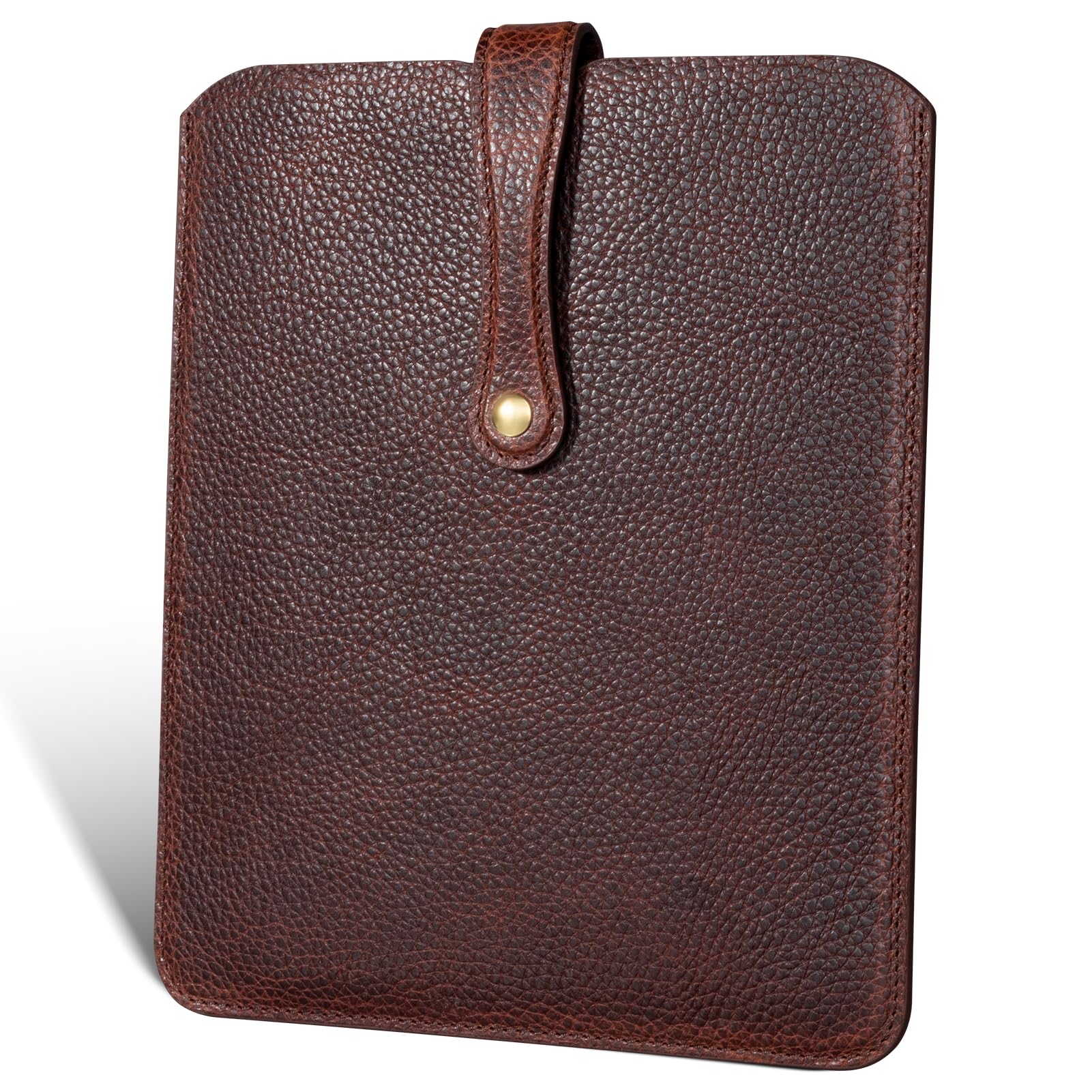 Thryxop Genuine Leather Tablet Sleeve for iPad Pro 11‘’/Air 10.9‘’/Magic Keyboard & Galaxy Tab S9/S9 FE | Slim Protective Case with Microfiber Lining