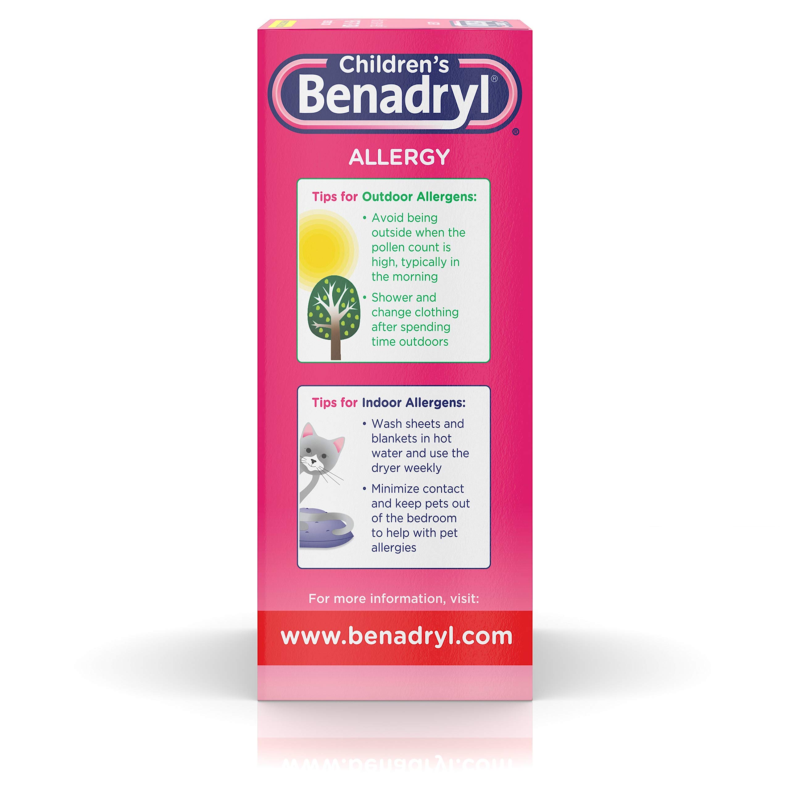 Children's Benadryl Allergy Liquid Cherry 8 oz Buy Online in United