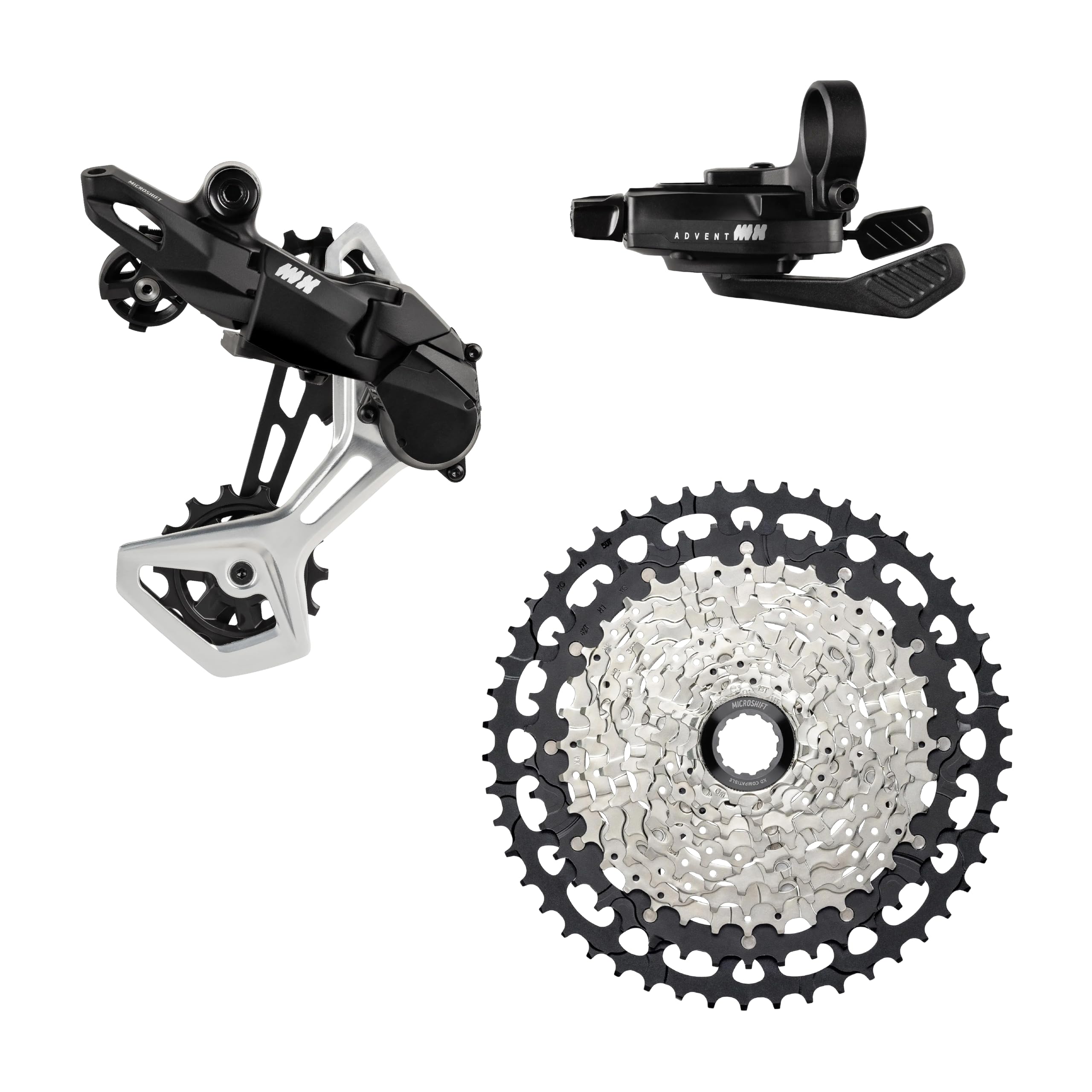 Amazon | Microshift Advent MX 1x11 グループセット、シフター、プロ