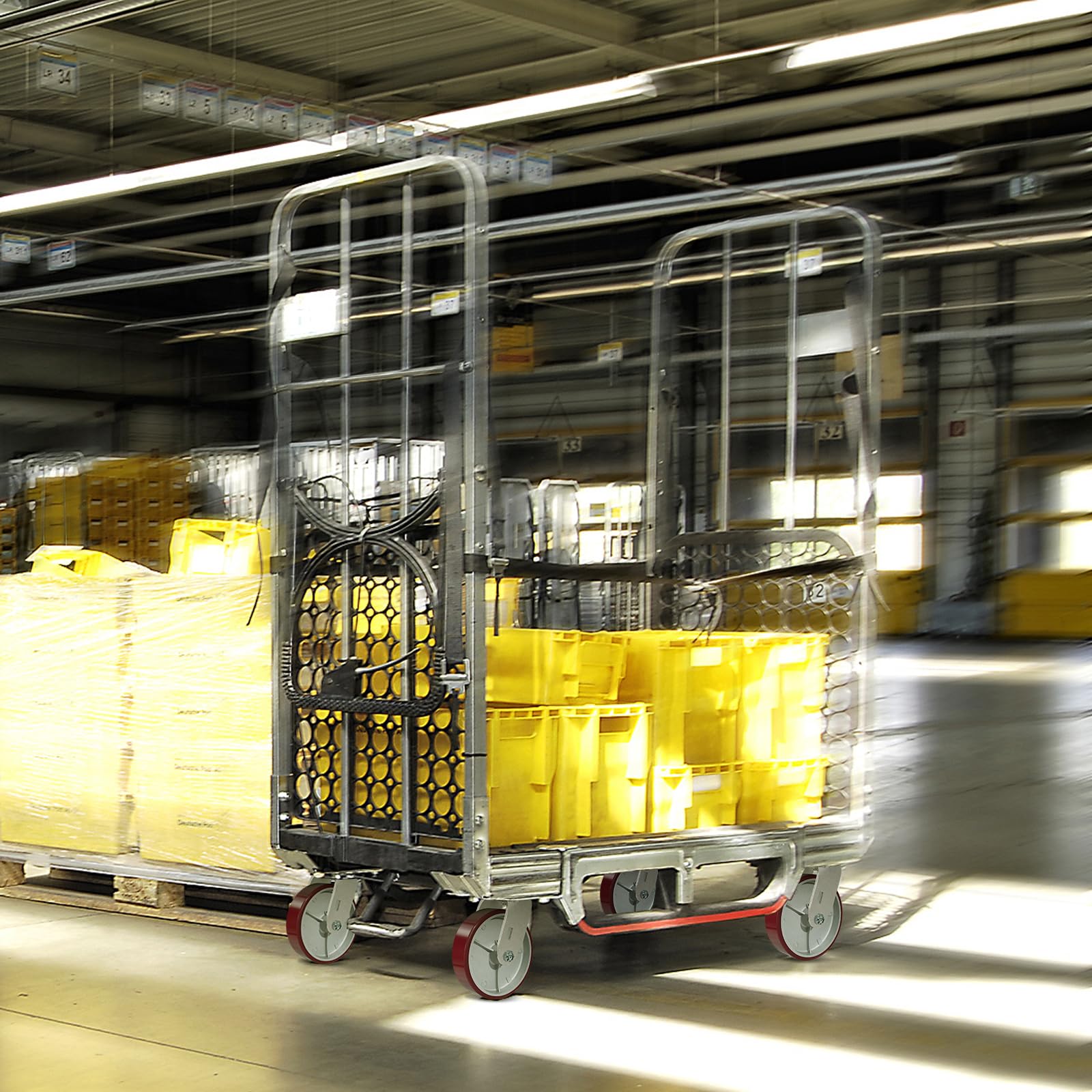 Ruote industriali da 20,3 x 5,1 cm (rosa, confezione da 10)