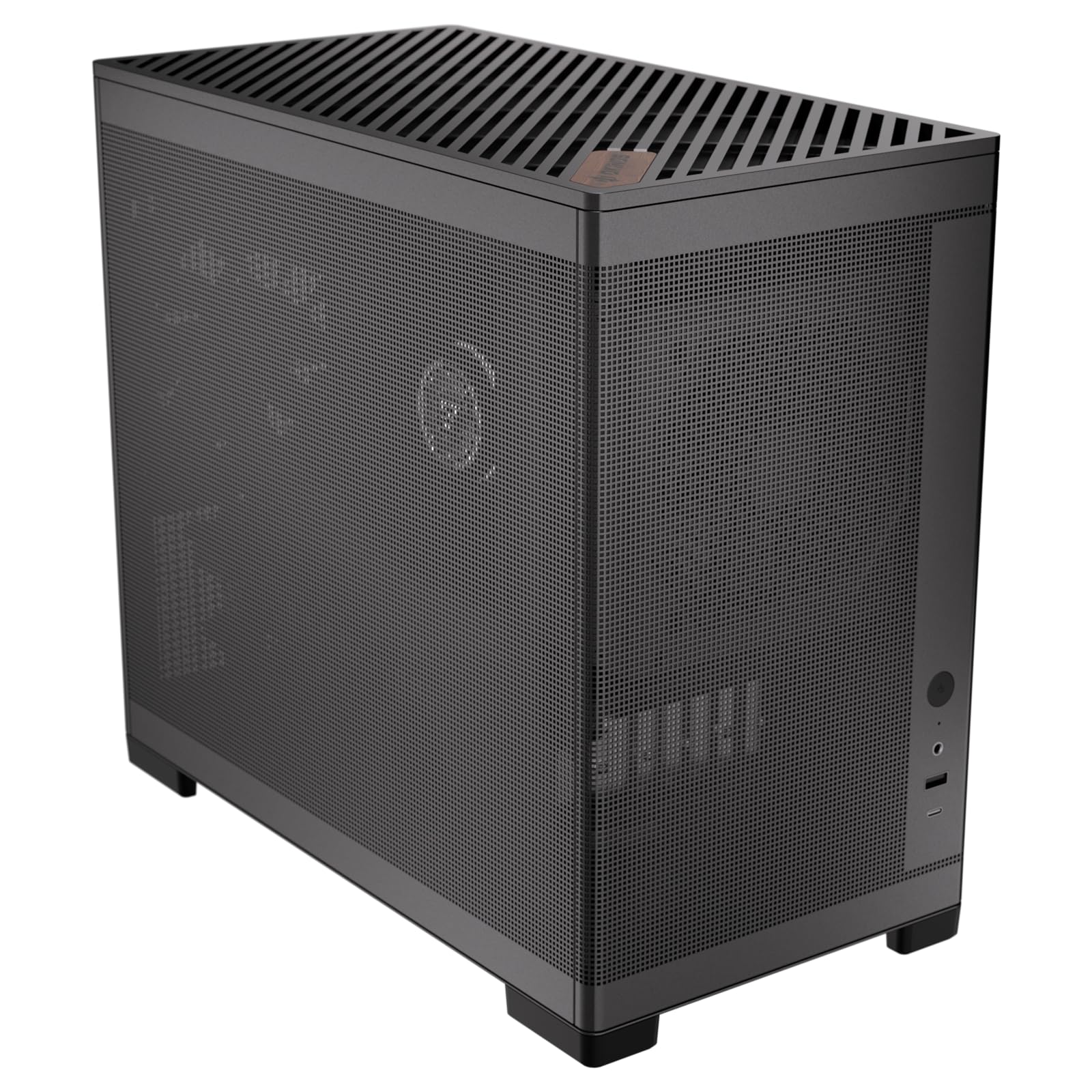 Okinos PCケース MiniArt 4 ブラック 120mmファン3個を標準搭載したミニタワーPCケース OKINOS MiniArt 4 Compact MicroATX Case