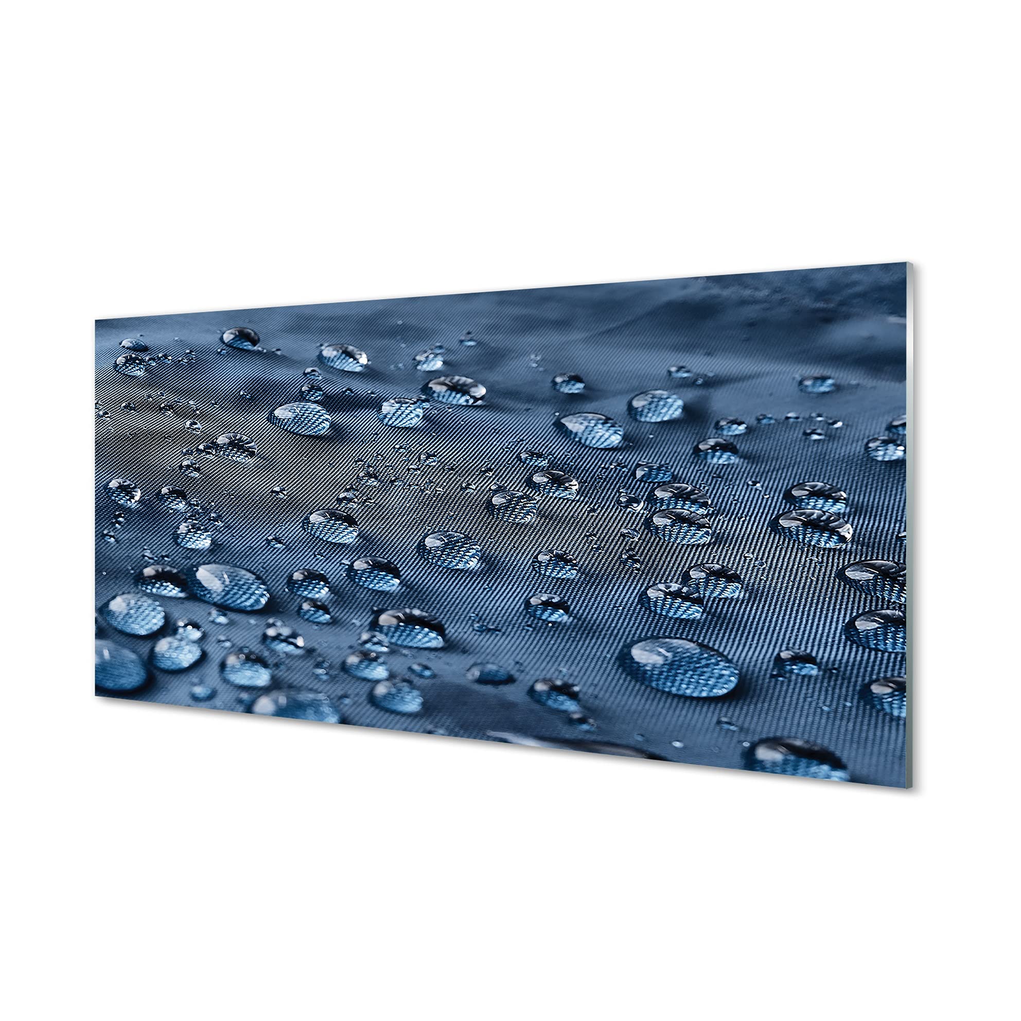 Impression sur verre 140x70cm Tulup : décoration murale design gouttes d'eau pour chambre
