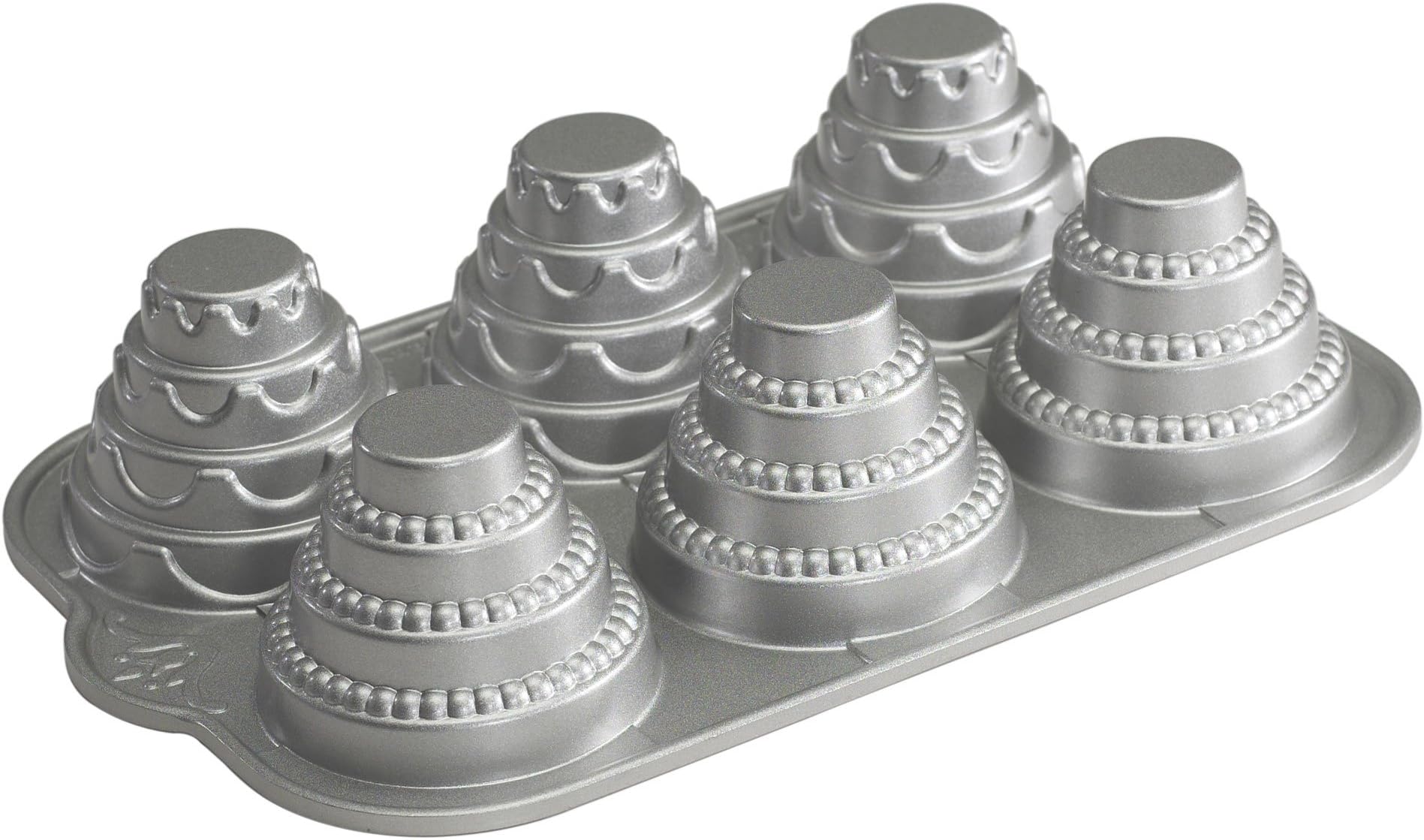 Nordic Ware Platinum Celebration Tiered Cakelet Pan