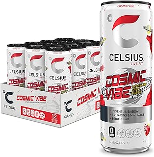 Sparkling Cosmic Vibe, Functional Essential Energy Drink 12 Fl Oz (Pack of 12)