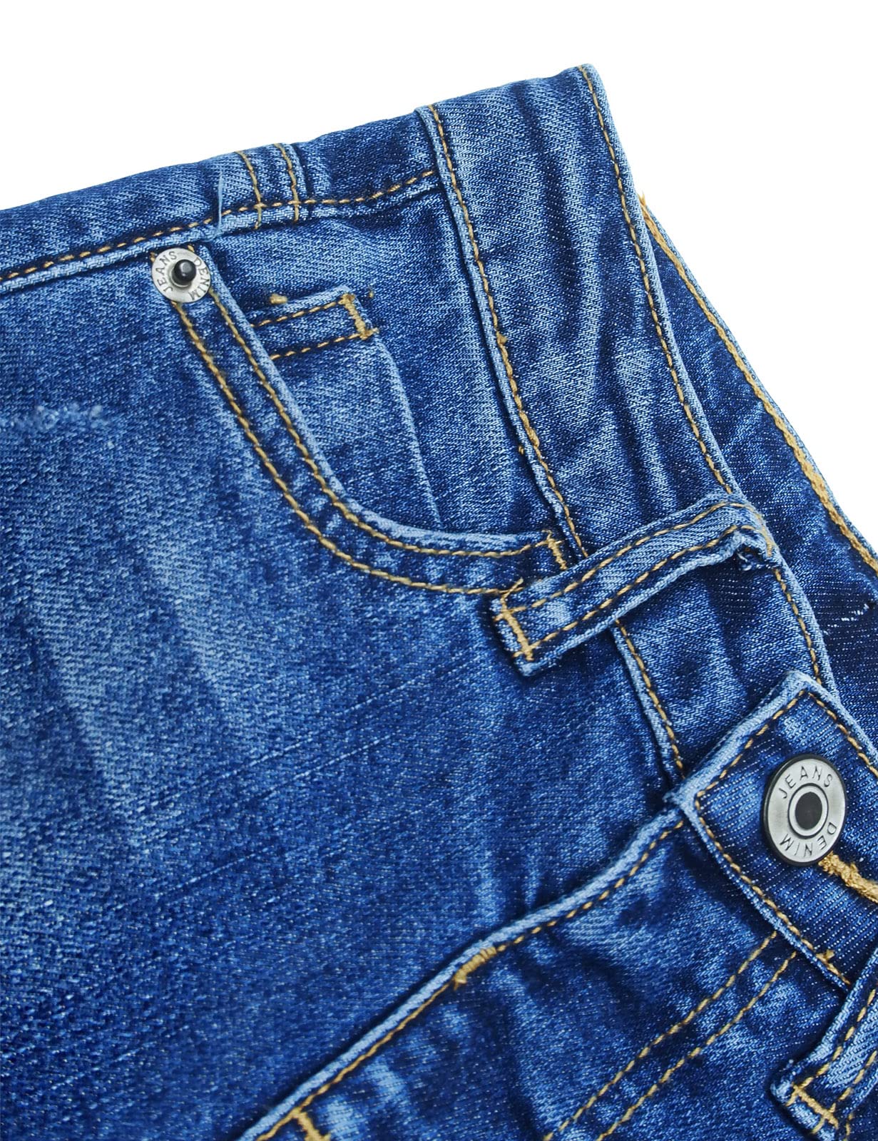 KIDSCOOL SPACE Jeans para bebés y niñas, con Banda elástica en el Interior, Pantalones Vaqueros Rasgados