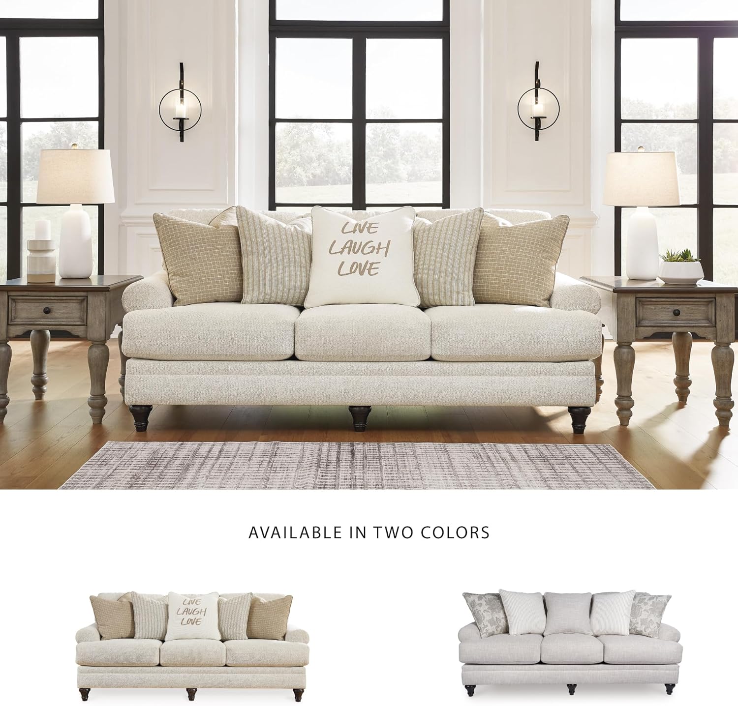 Signature Design by Ashley Valerani Classic Sofa for Living Room, Beige