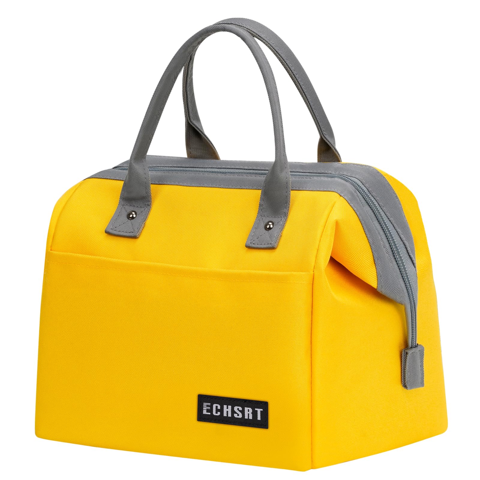 ECHSRT Large Insulated Lunch Bag for Women Men Leakproof Cooler Lunch Tote Bags for Work Travel Adult Thermal Lunchbox for Office -10L Yellow