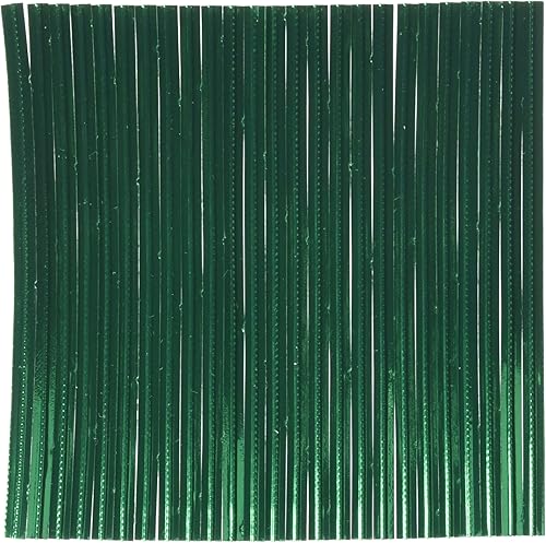 LorAnn Oils Foil Twist Ties, Verde, 50-Pack