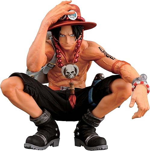 Banpresto Figura de una pieza de 5.9 pulgadas The Portgas D Ace, serie King of Artists