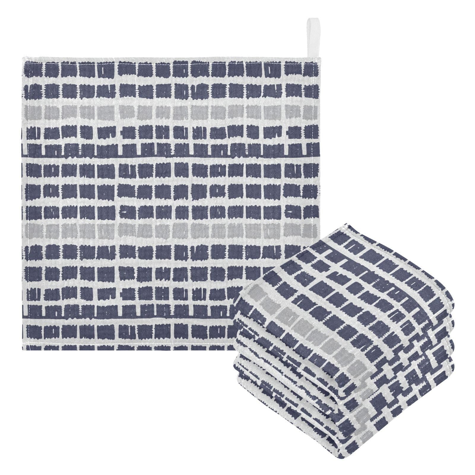 Nander 3Pack Baby Muslin Washcloths,Colorful Stripes Soft Face Cloths for Newborn, Absorbent Bath Wash Cloths, Wipes, Burp Rag,Toddlers Essentials Stuff, Baby Registry as Shower