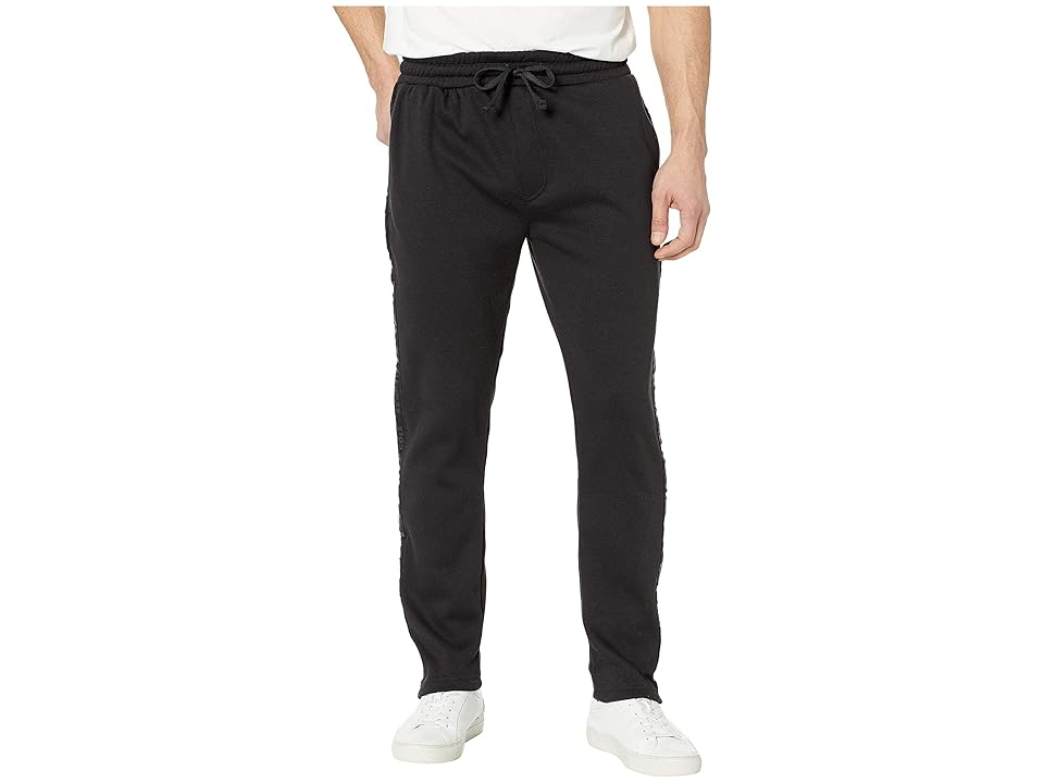 

Kenneth Cole New York Knit Track Pants with Logo (Black) Men's Casual Pants