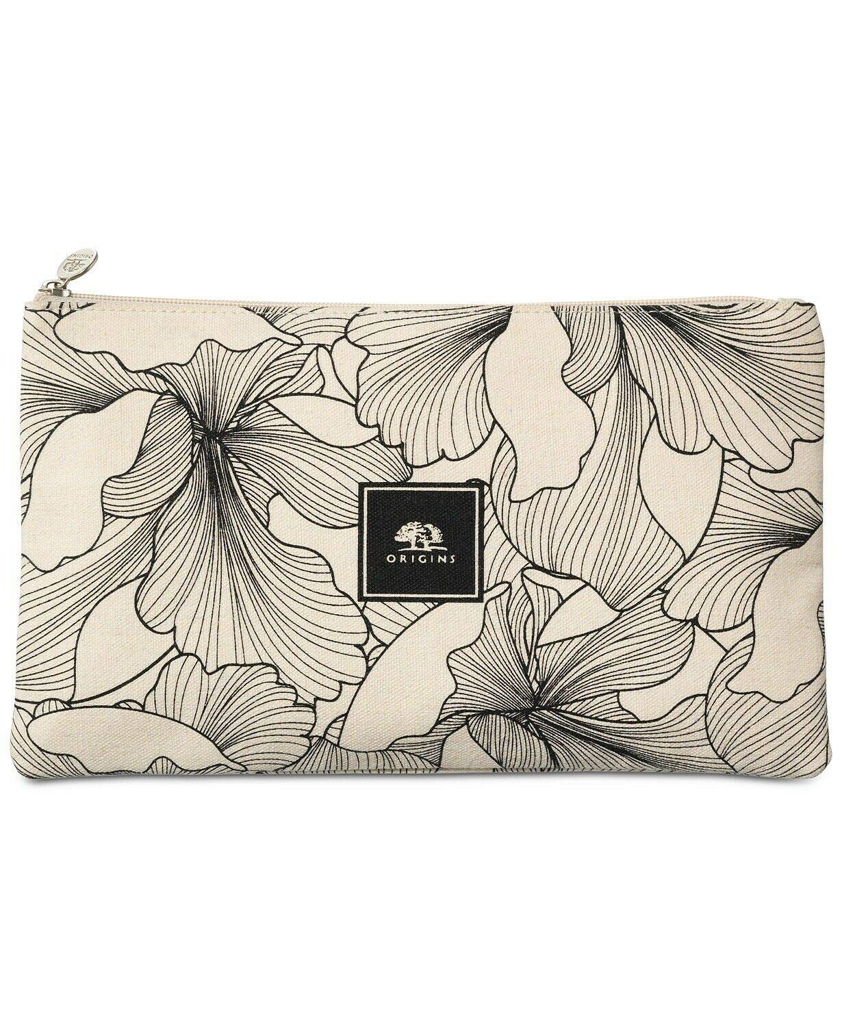 Origins Canvas Zippered Closure Cosmetic Bag by Origins