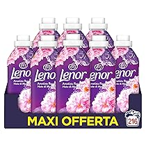 Lenor Ammorbidente Lavatrice Concentrato 216 Lavaggi (27×8), Ametista Rosa E Note Di Muschio, Freschezza Che Dura 3 Volte Più A Lungo Con Tecnologia Olii Profumati
