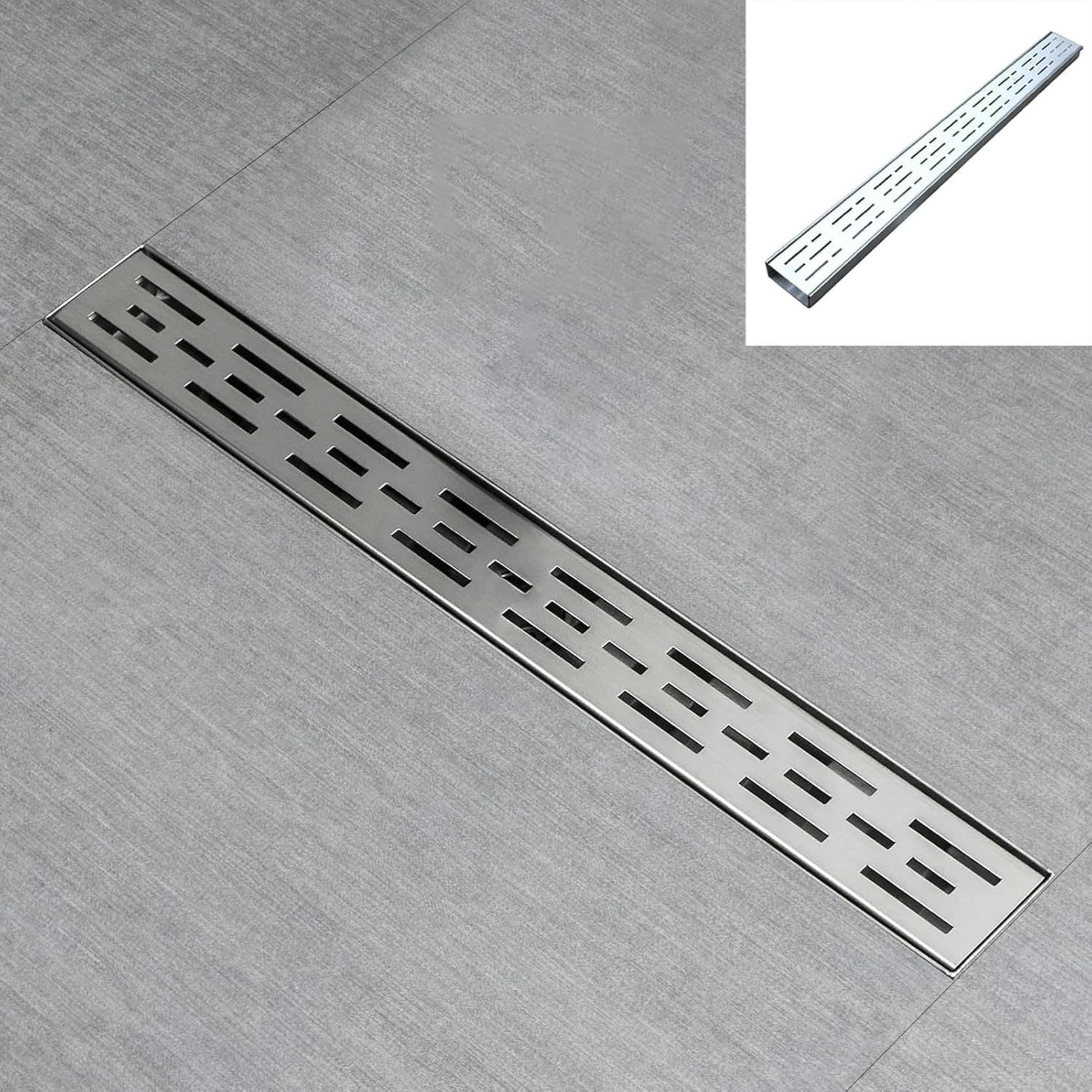 Siphon de douche linéaire en acier inoxydable caniveau design épuré