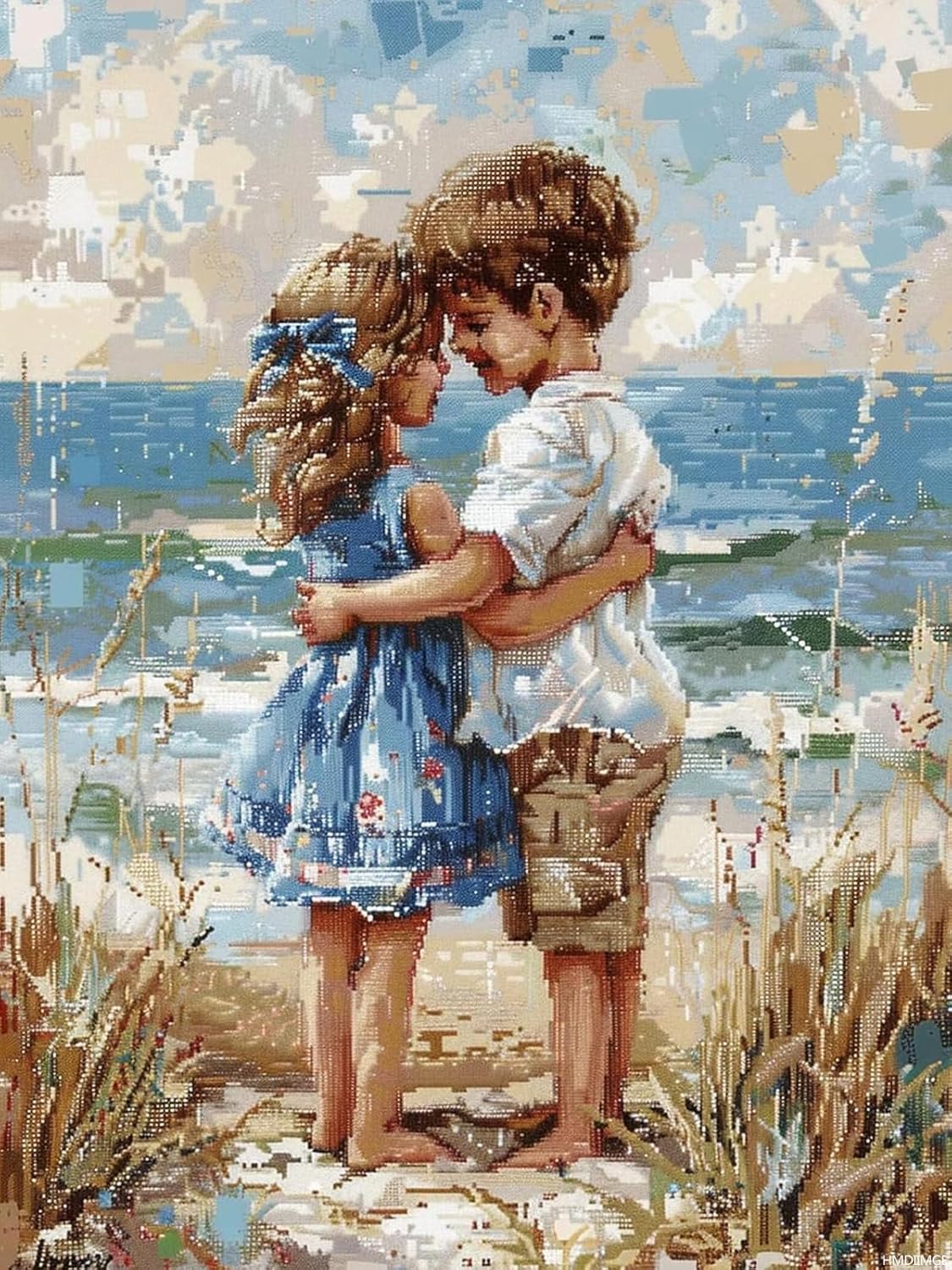 Beach Diamond Art, Diamond Painting Kits for Adults, DIY Full Diamond Painting Accessories, Gem Art Kits for Adults, Christmas Decor Diamond Painting Kits for Room Decor and Best Gifts 30x40cm