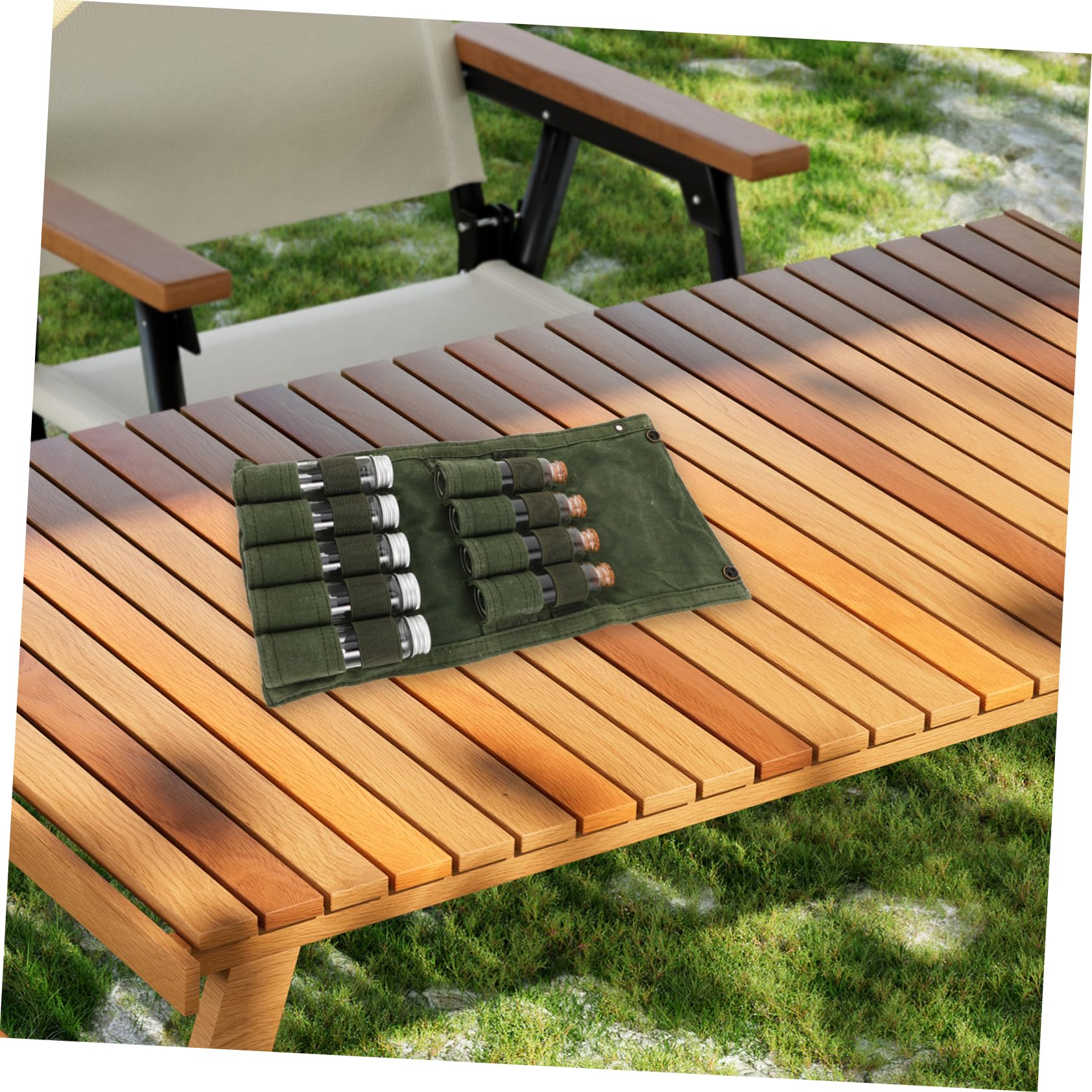 BESTonZON 1juego Recipientes Para Especias De Camping Con Bolsa De Almacenamiento Frascos De Para Condimentos Set Portátil Para Bbq y Cocina