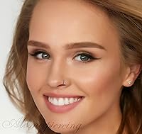 Vista 3 de Anillo de nariz de ópalo para piercing