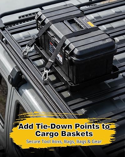 Miniatura 3 de Anclaje de amarre para montaje en pista en T para portaequipajes de techo, perno de ojo en forma de anillo resistente M8, anillos de amarre