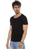 Męski T-shirt luźny okrągły dekolt Regular Fit