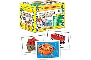 Key Education Nouns, Verbs, and Adjectives Photographic Learning Cards