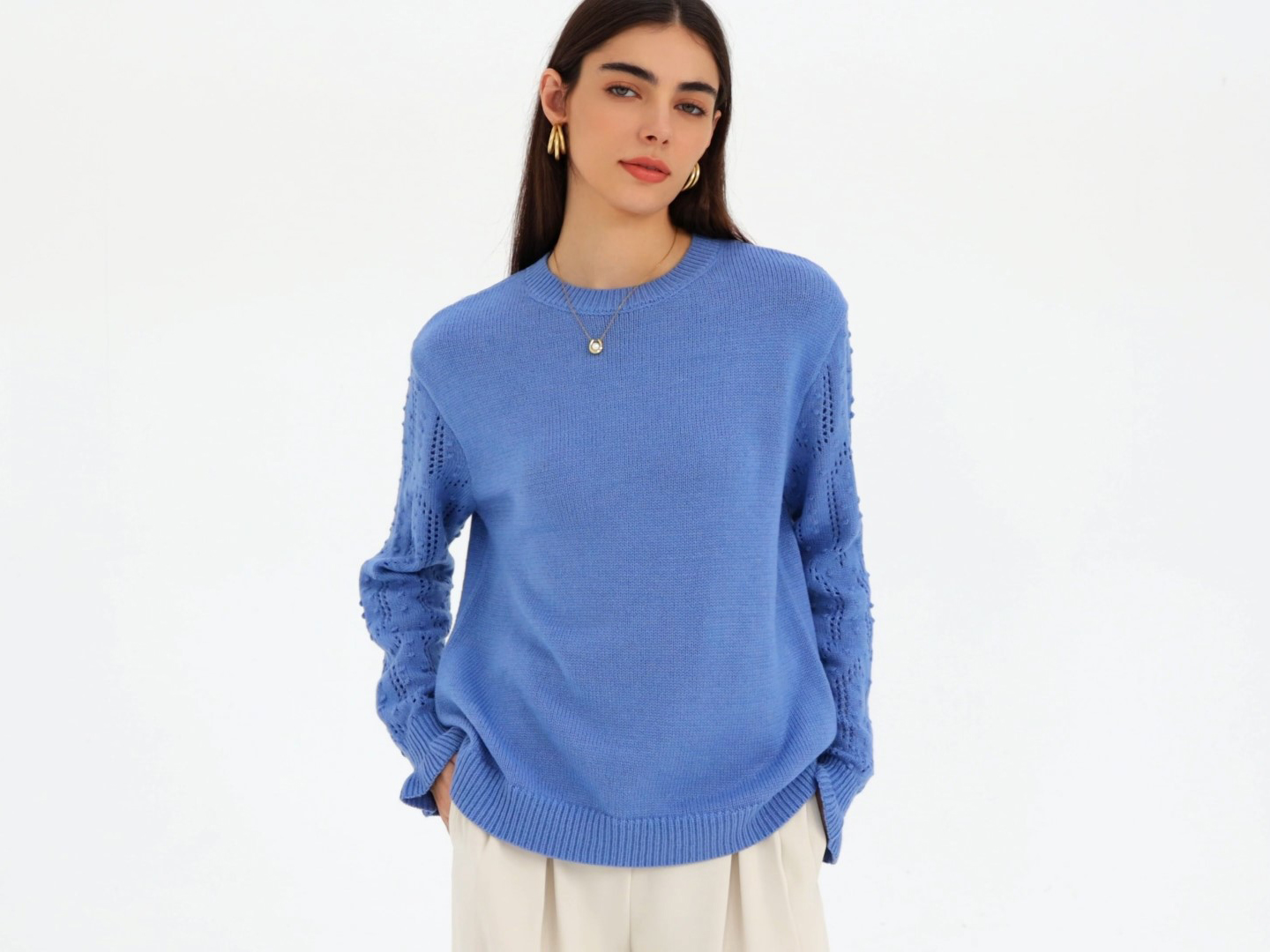 BTFBM Hollow Out Sweaters For Women Fall Fashion 2026 Casual