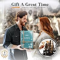 Vista 7 de BARE BARREL® Kit de Barman para Mixología Juego de Herramientas de Bar Juego de Coctelera de 16 Piezas Utensilios de Mezcla de Martini