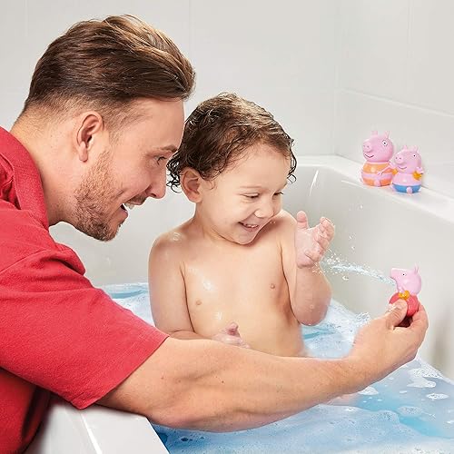 Miniatura 7 de Toomies Tomy Peppa Pig - Flotador de baño de unicornio de Peppa, juguetes de baño para bebés, juguetes de baño para niños para juegos acuáticos,