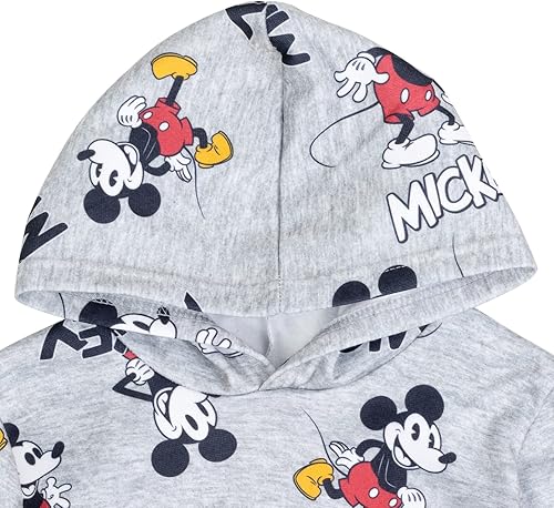 Miniatura 5 de Disney Mickey Mouse - Conjunto de atuendo navideño de vellón con capucha y pantalones deportivos para recién nacidos a niños grandes