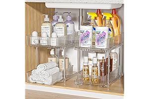 Fowooyeen 2 Tier Movable Closet Organizer