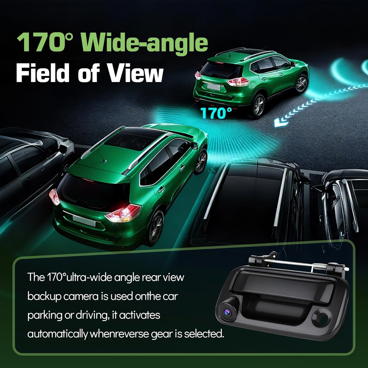 Backup Camera Replacement for Ford F-150 2004-2014,for Ford F-250 F-350 F-450 F-550 Super Duty 2008-2016,for Explorer Sport Trac 2007-2010,for Lincoln Mark LT 2006-2008,Replace 8L3Z9943400AC