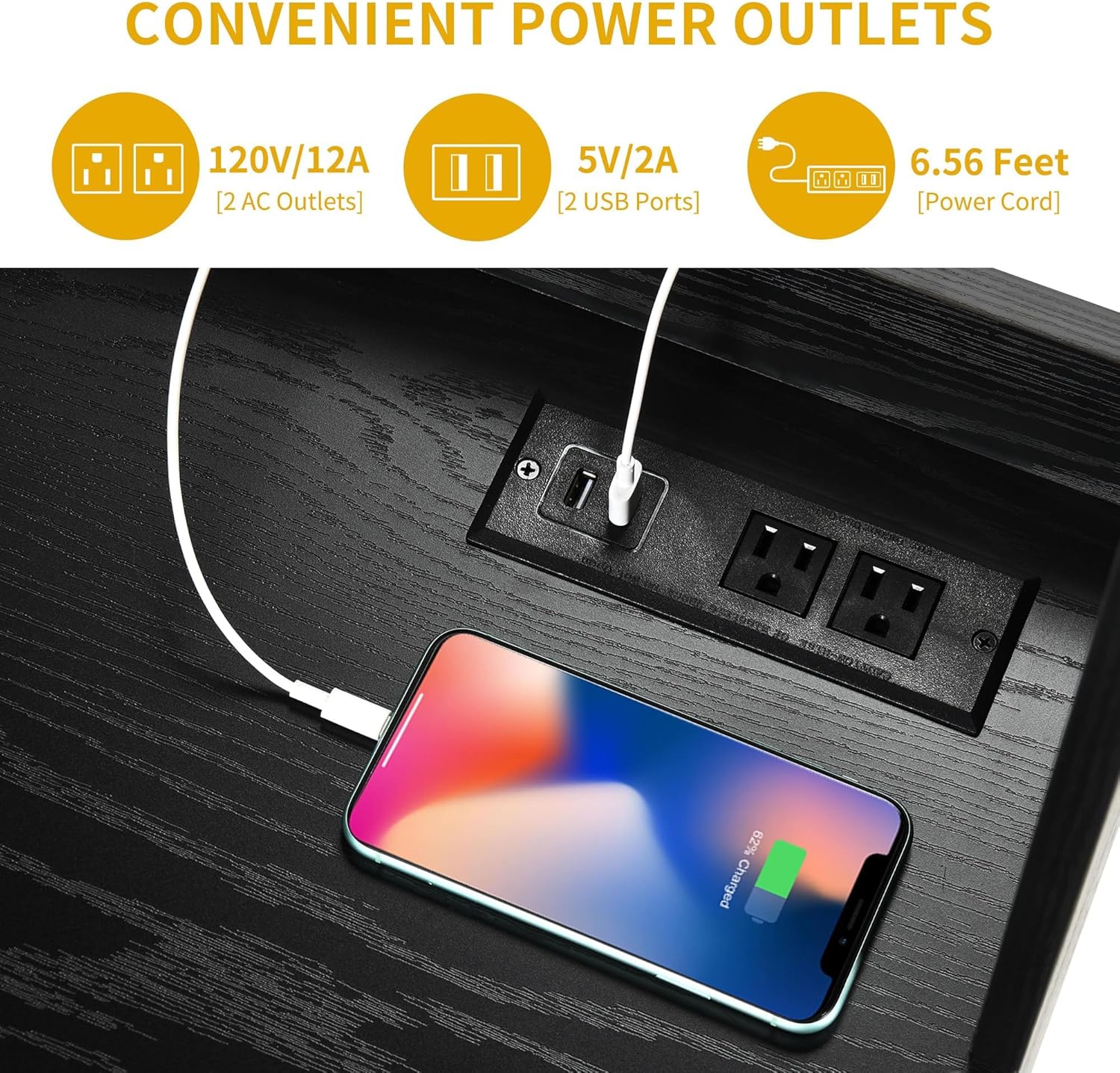 DWVO Kitchen Pantry Storage Cabinet with Microwave Stand, 71'' Tall Kitchen Hutch Cabinets with Power Outlet, Modern Food Pantry Hutch with Drawers ＆ Shelves for Home, Pack of 1, Black