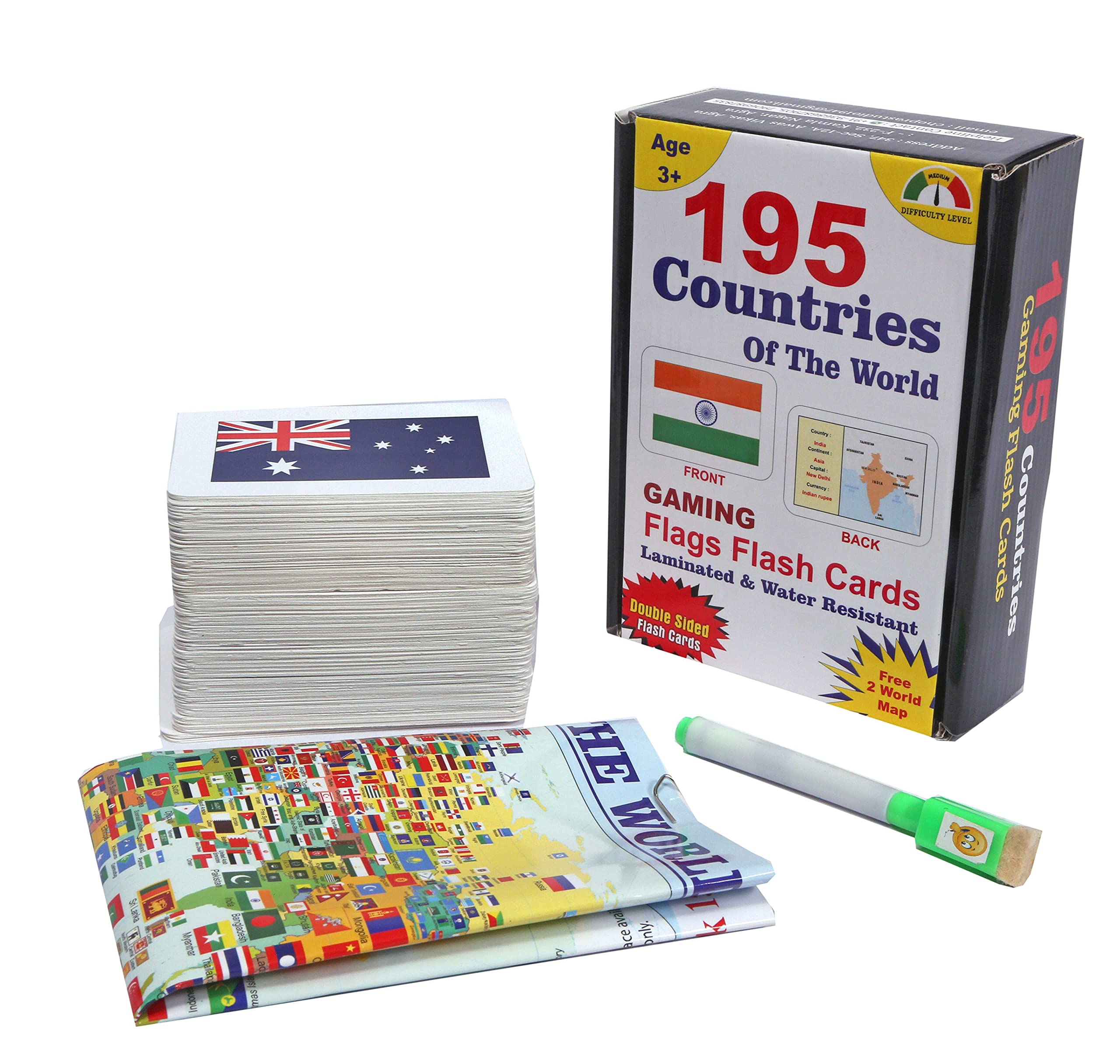 Buy GAMESHUB 198 Countries Flash Card 4 in 1 Gaming Flash Card