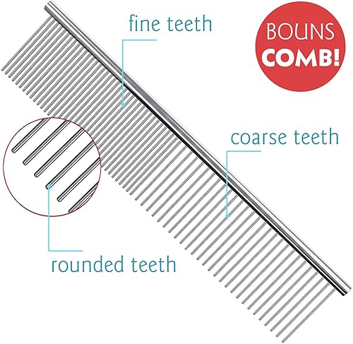 Miniatura 6 de YOY 20 adorables lazos para el pelo de perro con clips y 1000 bandas de goma y 1 peine de acero para peluquería, nudo superior de cachorro, moño