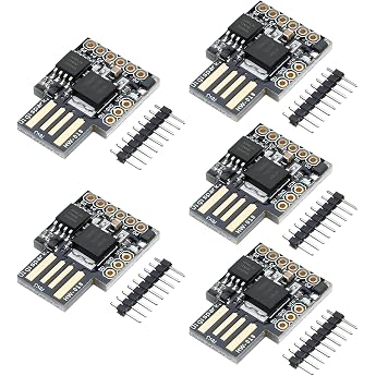 ATTINY85 Digispark Kickstarter RUIZHI 5 Pieces Attiny85 Micro USB Development Board Support ESP Win Linux Compatible with Arduino