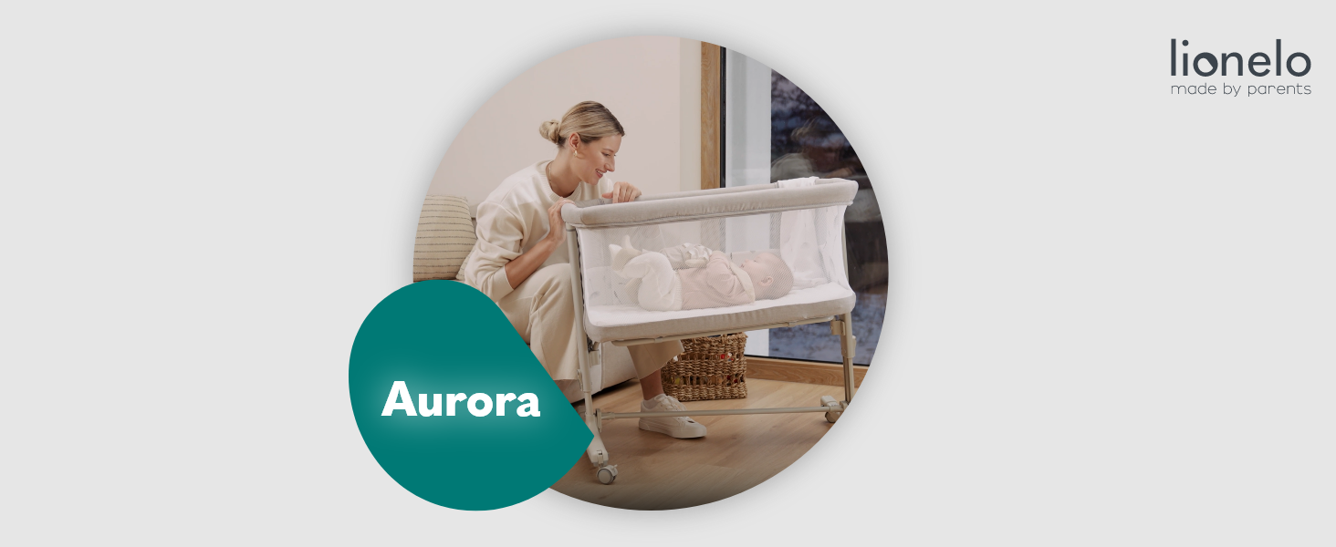 LIONELO Timon 2en1 - Lit évolutif cododo avec matelas - De 0 Kg à 9 Kg