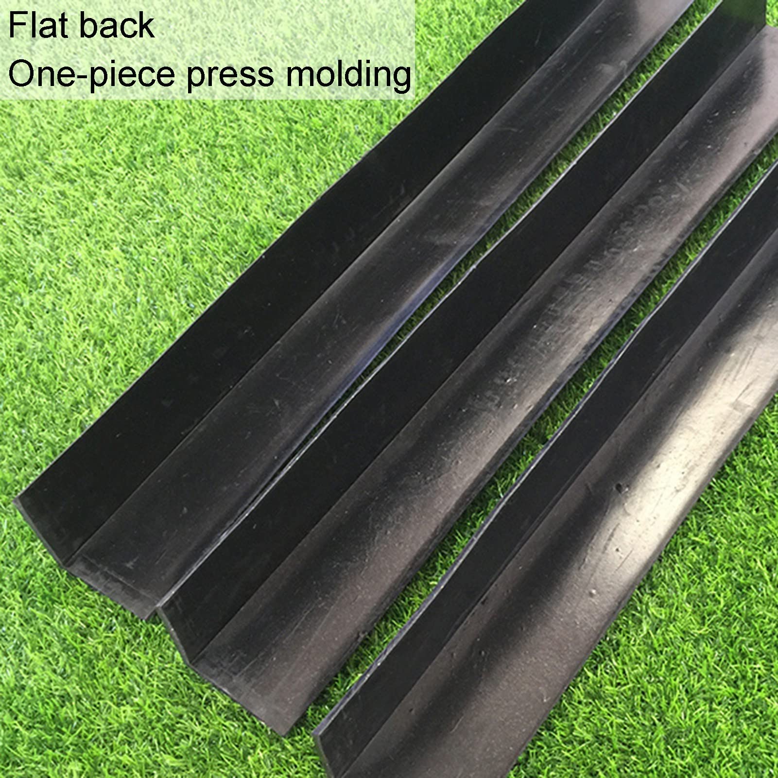 Protections d'angle pour Table Safety Edge, Protections d'angle en Caoutchouc réfléchissantes, Noir et Jaune, 80x10x(0.6-1) cm for Le stationnement, 1/2/5/10/15 pièces(10pcs - 80x10x0.6cm)