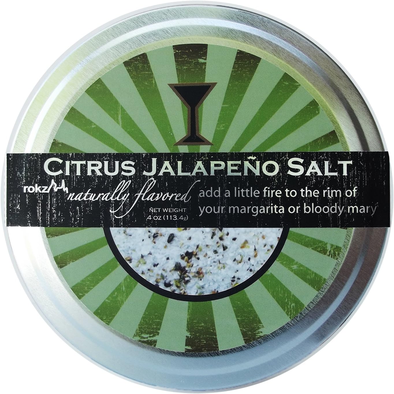 rokz Citrus Jalapeno Margarita Cocktail Salt Rimmerz, 4 Ounce