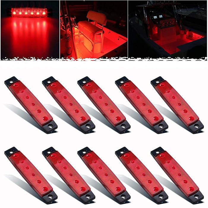Buy PSEQT LED Boat Interior Lights Marine Courtesy Light Strip Deck