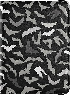 Passport Holder Halloween Bats Passport Cover for Women Men,Travel Document Organizer Holder Accessories Boy Girl t personalized Passport Wallet