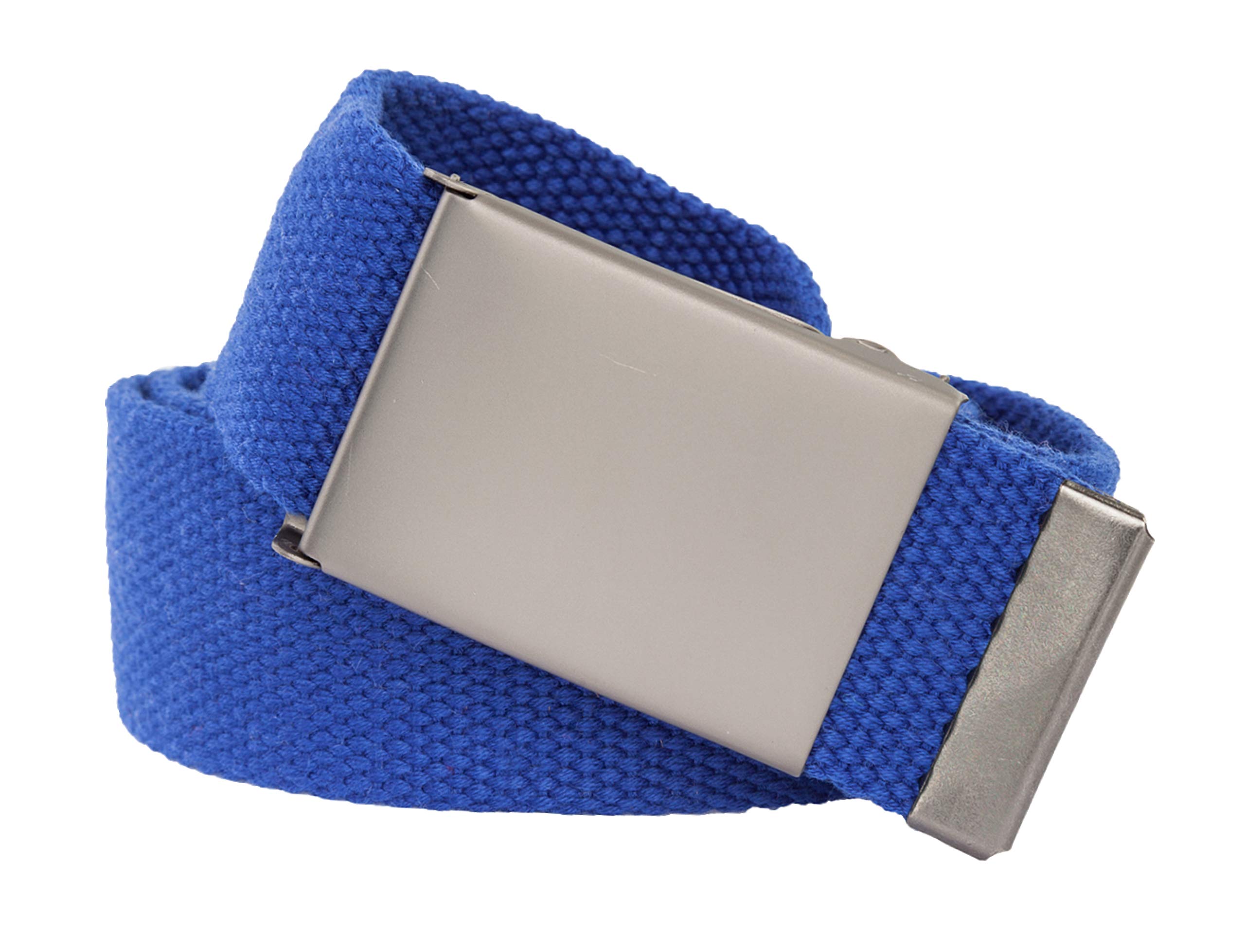Extra Strong Royal Blue Fabric Belt 4 cm Wide 140 cm Quality Buckle Extra Long XXL Oversized Fabric Belt