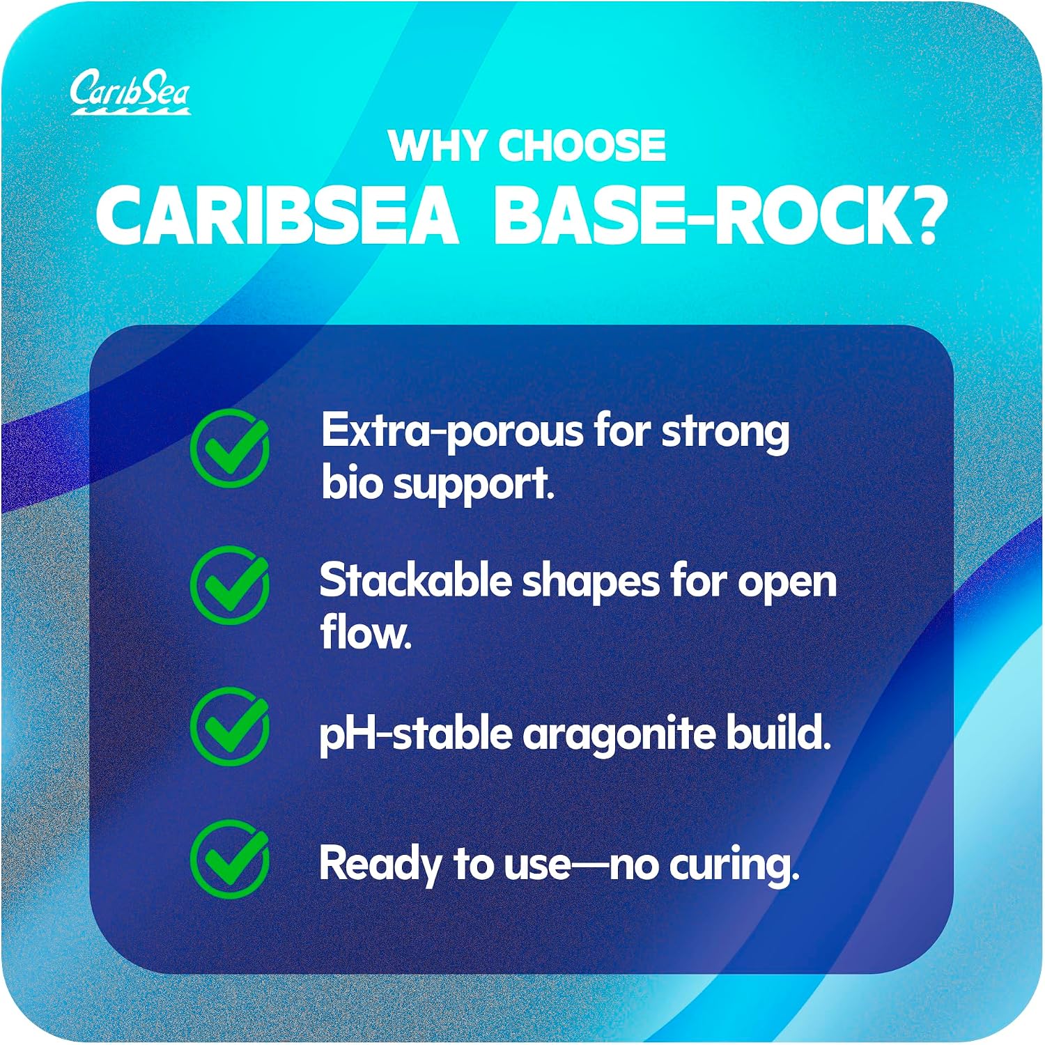 CaribSea South Sea Base Rock for Aquarium - 40 lb - Natural Rock for Aquascaping, Ideal for Saltwater Tanks, Enhances Aquarium Design & Supports Aquatic Life