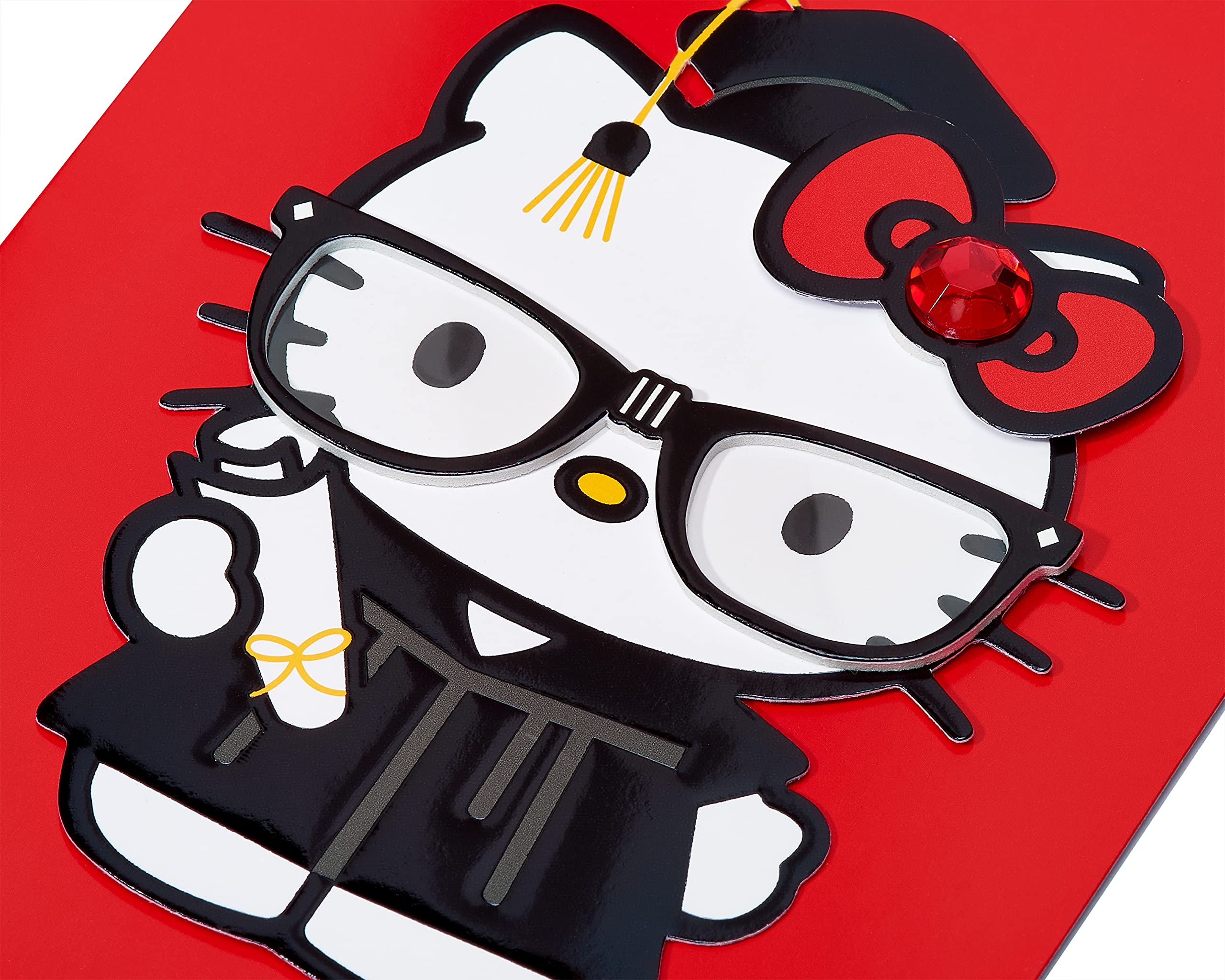 Amazon.com : Papyrus Hello Kitty Graduation Card (Happy Happy Graduation) :  Office Products