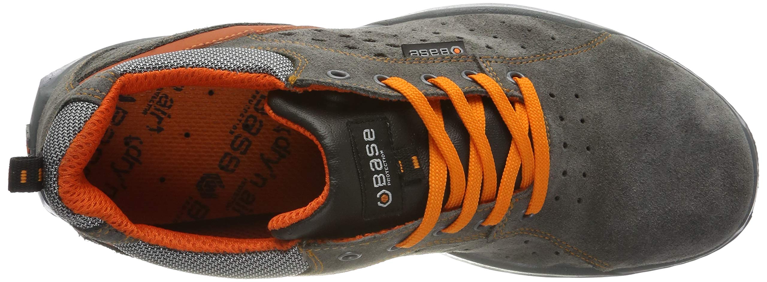 BASE Protection Climb S1P SRC Zapato de Seguridad, Talla: 42, Color: Gris/Naranja, B0618GOR42