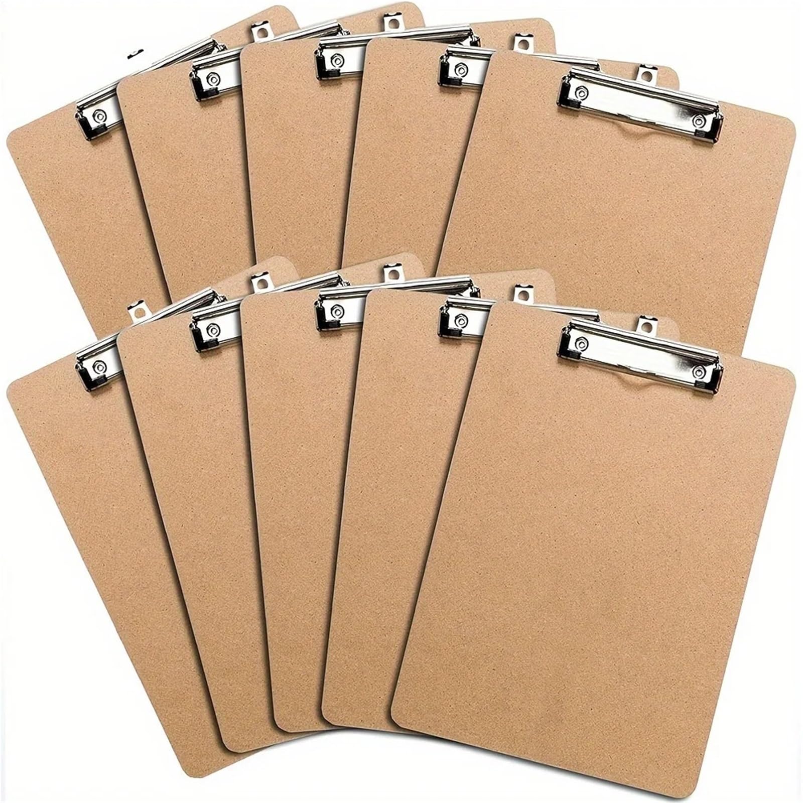 Planche à Pince Lot de 6 ou 10 porte-documents A4 en carton fibreux - Blocs-notes résistants for étudiants, fournitures scolaires et bureau(10PACK)